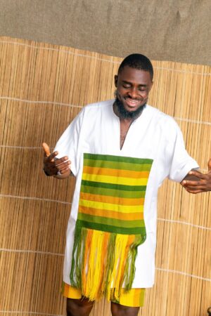 Peteru Dansiki & Aso-Oke Shorts