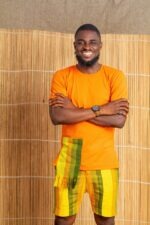 Peteru T- Shirt & Aso-oke Shorts - Image 2