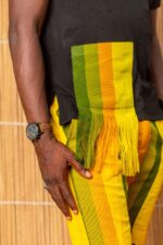 Peteru T- Shirt & Aso-oke Shorts - Image 5