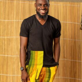 Peteru T- Shirt & Aso-oke Shorts
