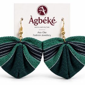 Pleated Bow Earrings